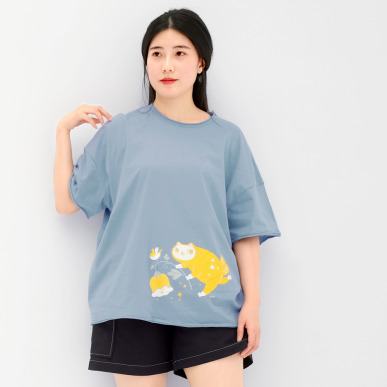 夜遊森林－One size 中性寬版上衣