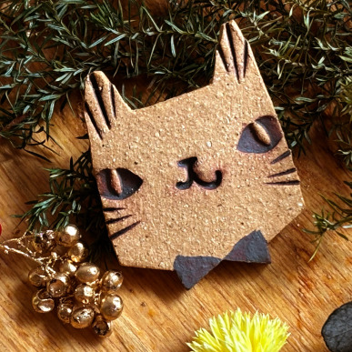 陶別針－紳士貓（三色）