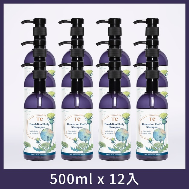 【宅配免運】蒲公英蓬鬆洗髮精 500ml 12入/2039元