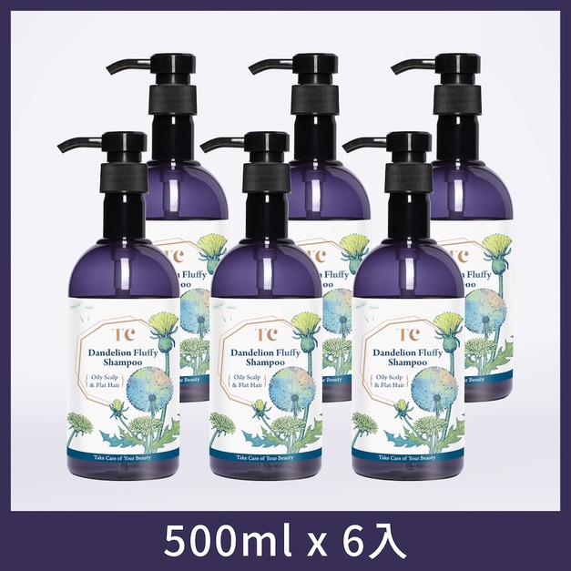 【宅配免運】蒲公英蓬鬆洗髮精 500ml 6入/1195元
