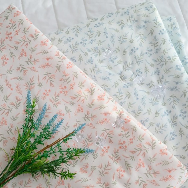 【-7.9度涼感被】草本小碎花款｜藍色/粉色