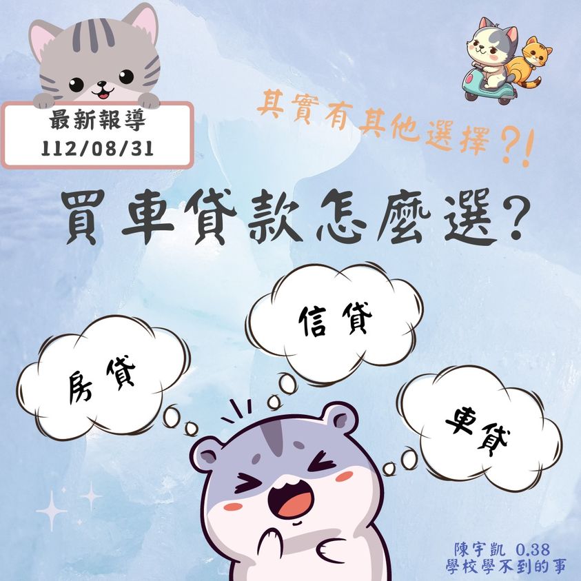買車該用甚麼貸款？該如選擇?