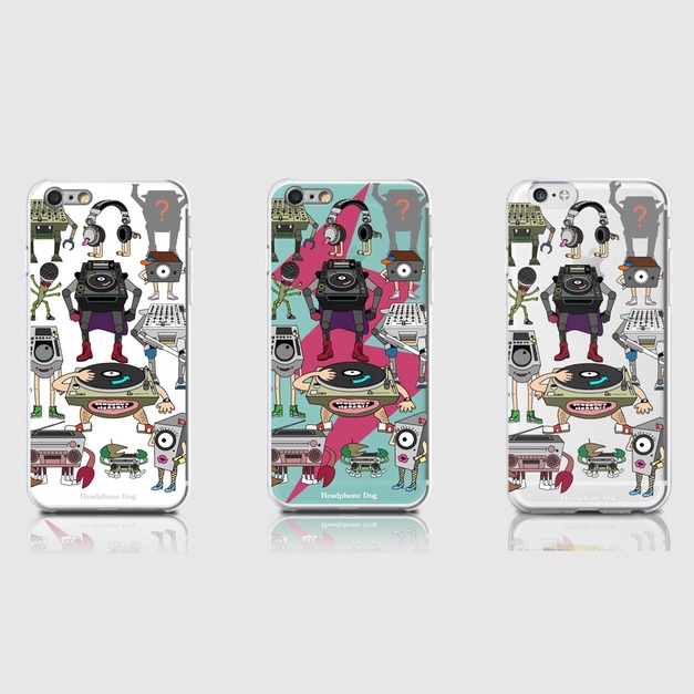 [HeadphoneDog] 清倉特價2折起-音響人插畫手機殼(i6/6plus)第一代 硬殼