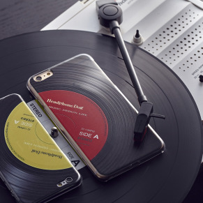 [HeadphoneDog] iPhone14/13/12/11/X最新立體唱片紋路四邊防摔手機殼