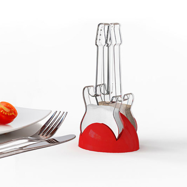 [清倉5.9折]義大利吉他造型調味罐/調味瓶 一組2入 (gibson,fender)