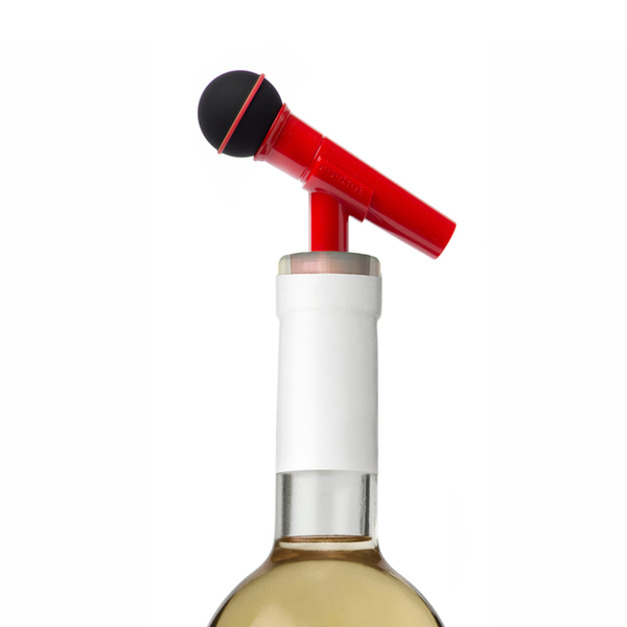 [清倉5.9折]麥克風造型 酒瓶塞/紅酒塞 義大利設計