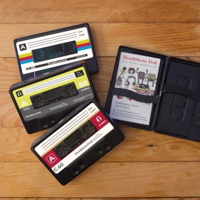 [HeadphoneDog] 搖滾金屬卡帶音樂名片盒/菸盒/錢夾_2入特價組合