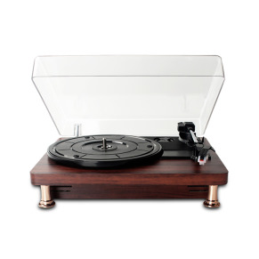 [缺貨中] 藍牙黑膠唱片兩用播放器（可連接手機電腦 內建雙立體喇叭 ）