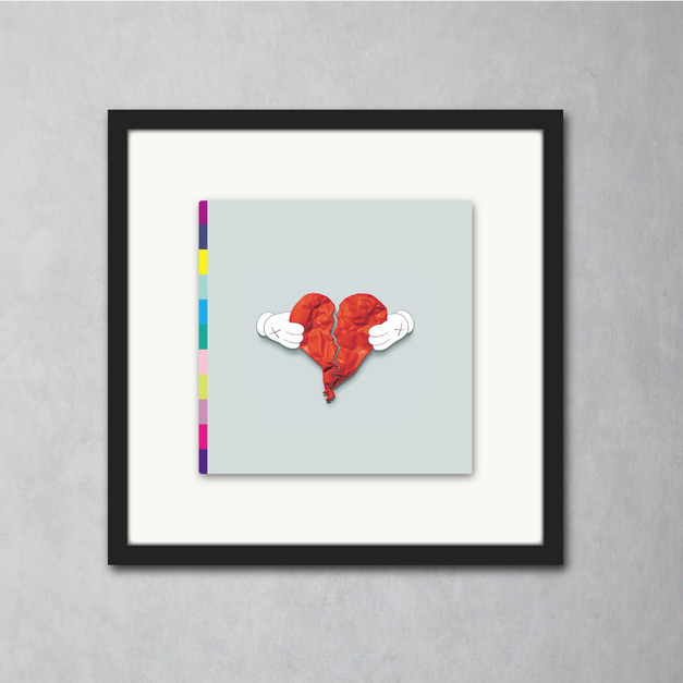 絕版真品 藝術家 Kaws x Virgil Abloh 設計黑膠封面畫框畫 (村上隆,草間彌生,LV,OFF-WHITE,Dior)