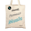[HeadphoneDog] 可客制名字 經典Only MUSIC文字系列 帆布購物袋/環保提袋+ (金屬徽章)_2