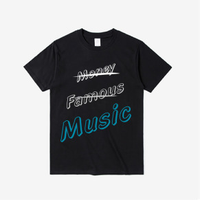 [HeadphoneDog] 經典Music文字 個性純棉T桖T-shirt
