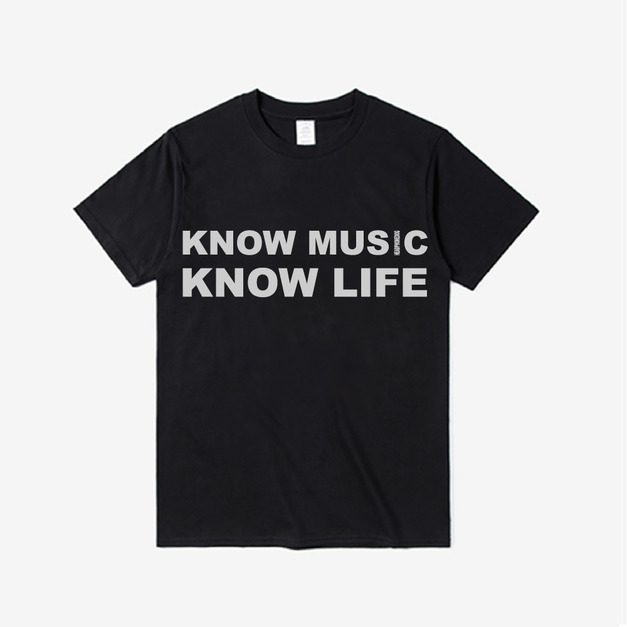[HeadphoneDog] KNOW MUSIC,KNOW LIFE 懂音樂 懂生活 個性純棉T桖T-shirt 大學T