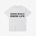 [HeadphoneDog] KNOW MUSIC,KNOW LIFE 懂音樂 懂生活 經典純棉T桖T-shirt 大學T