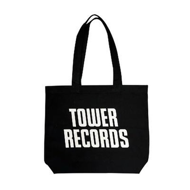 TOWER RECORDS-大帆布包/托特包_經典黑色 (少量現貨)