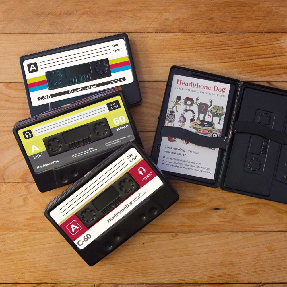 [HeadphoneDog] 搖滾金屬卡帶音樂名片盒/菸盒/錢夾_2入特價組合