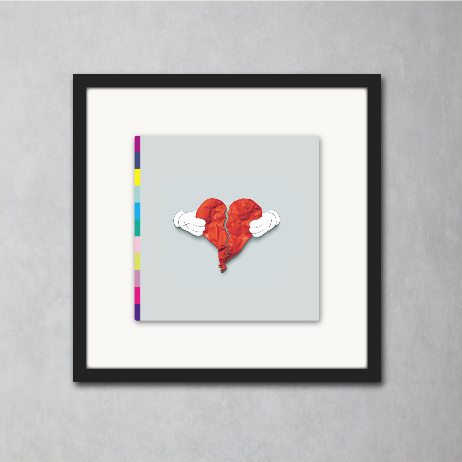 絕版真品 藝術家 Kaws x Virgil Abloh 設計黑膠封面畫框畫 (村上隆,草間彌生,LV,OFF-WHITE,Dior)