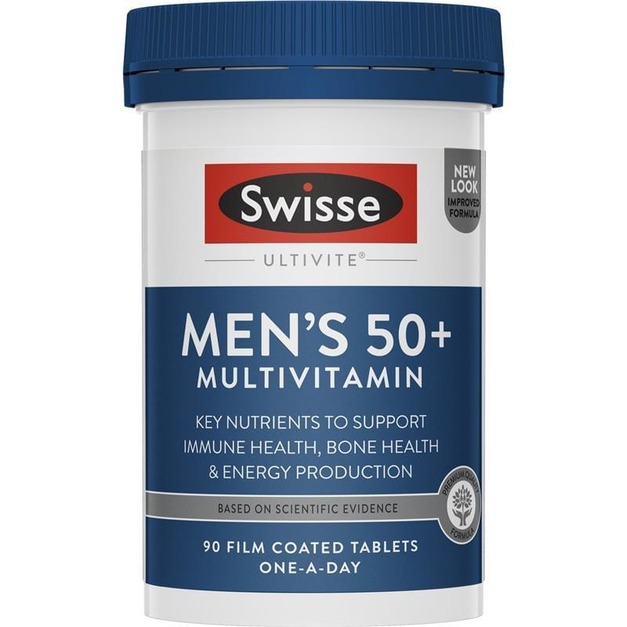 Swisse Men's 50+ Multivitamin 男士50+綜合維他命 90顆