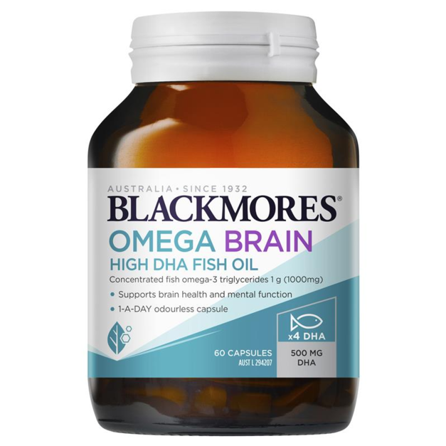 Blackmores Omego Brain 高濃度DHA魚油 60粒