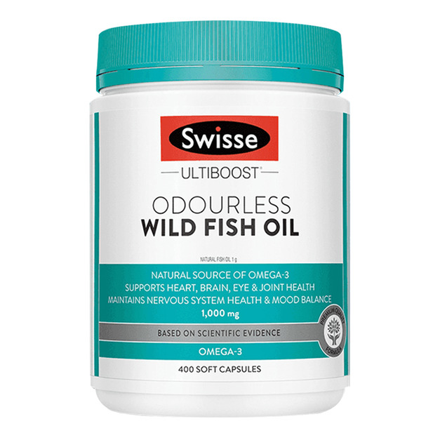 Swisse Wild Fish Oil Odourless 無腥味野生魚油1000mg / 1500mg 400顆