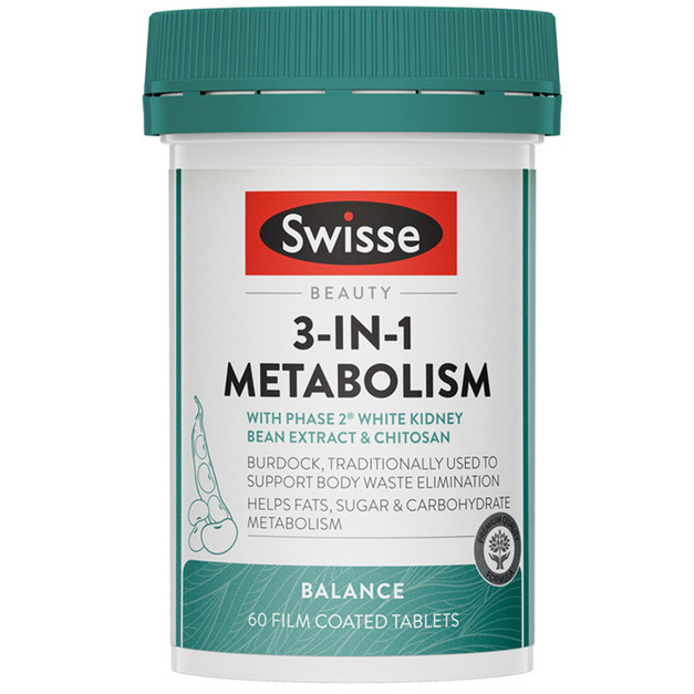 Swisse 3 in 1 Metabolism 3合1 代謝控熱丸（控糖 控碳 控油） 60粒