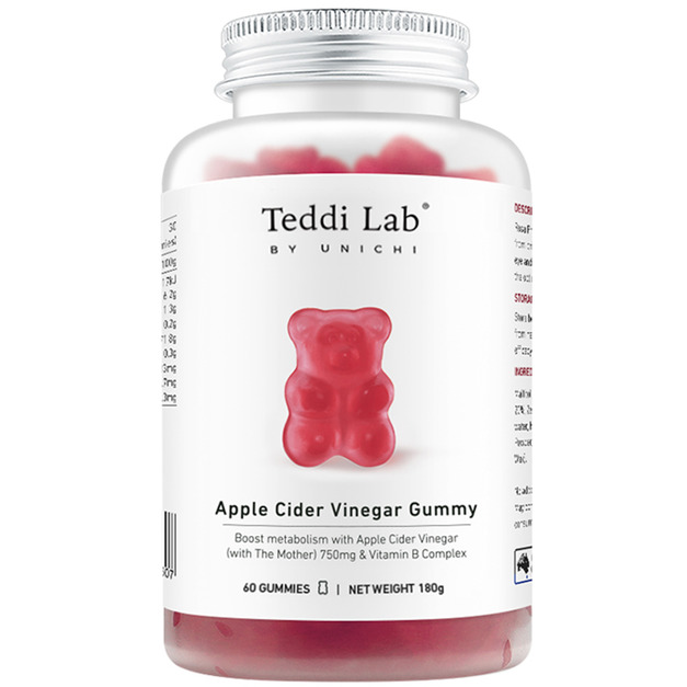 Unichi Apple Cider Vinegar 蘋果醋小熊軟糖 60粒