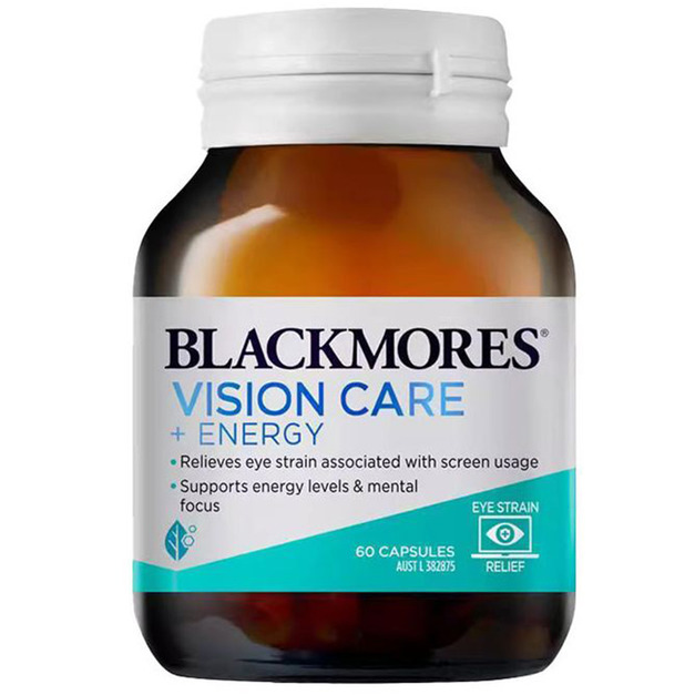 Blackmores Vision Care + Energy 多效護眼煥能膠囊 60粒