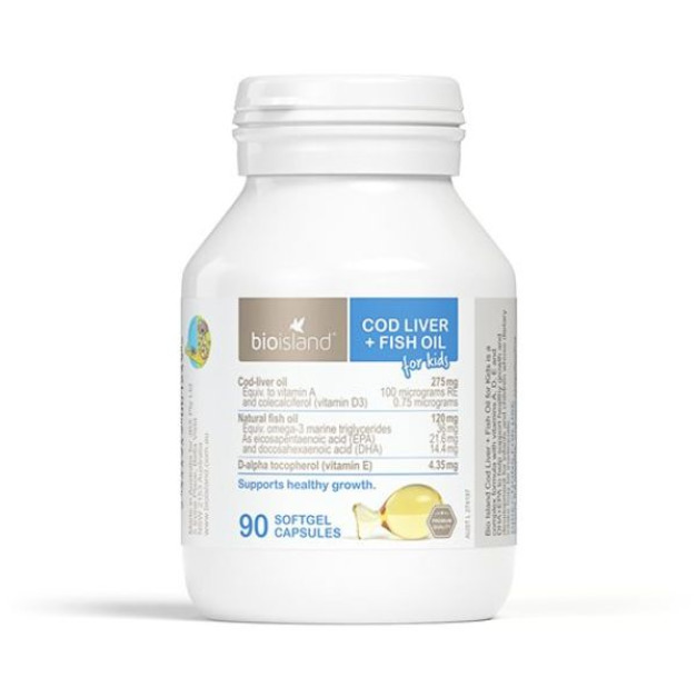 Bio Island 兒童鱈魚肝＋魚油 90粒