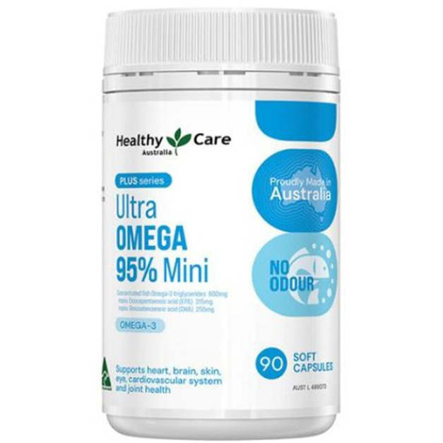 Healthy Care Plus 95%高純Omega-3迷你魚油 90粒