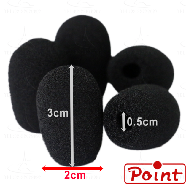 波音特麥克風專用黑色海綿套x3個(高密度泡棉,麥克風套,DF-106,DF-126)