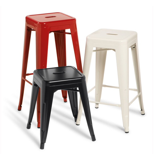 無靠背鐵椅-可堆疊