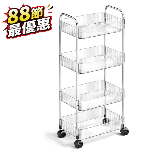 網美風234層透明推車