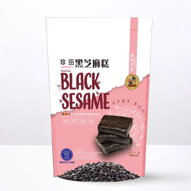【珍田】傳統台灣味黑芝麻糕(原味)220克(純素)