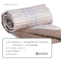 【GraphenePower】石墨烯恆溫循環兩用被-雙人/182x210cm (米灰格紋)_1