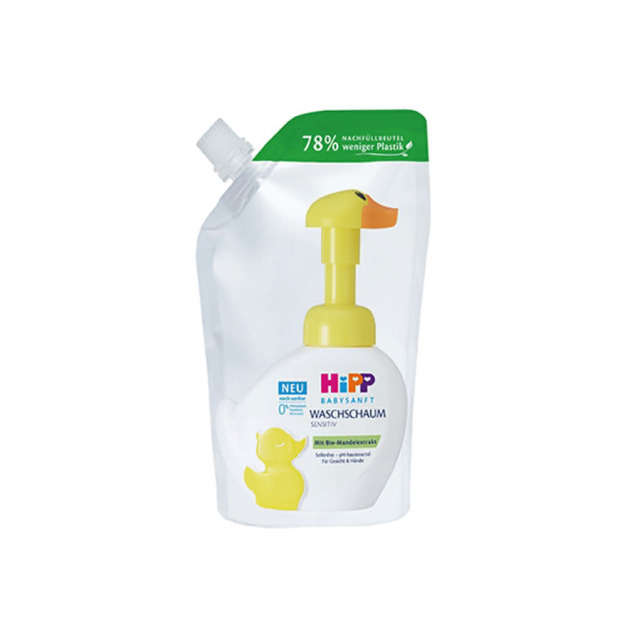 【HiPP喜寶】臉手清潔慕斯250ml(補充包)