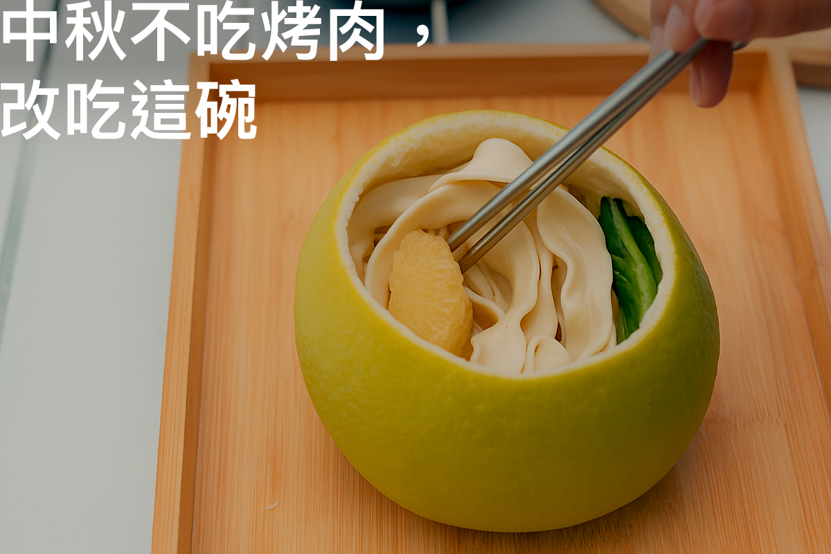 中秋不吃烤肉，改吃這碗柚醬月光低卡麵！