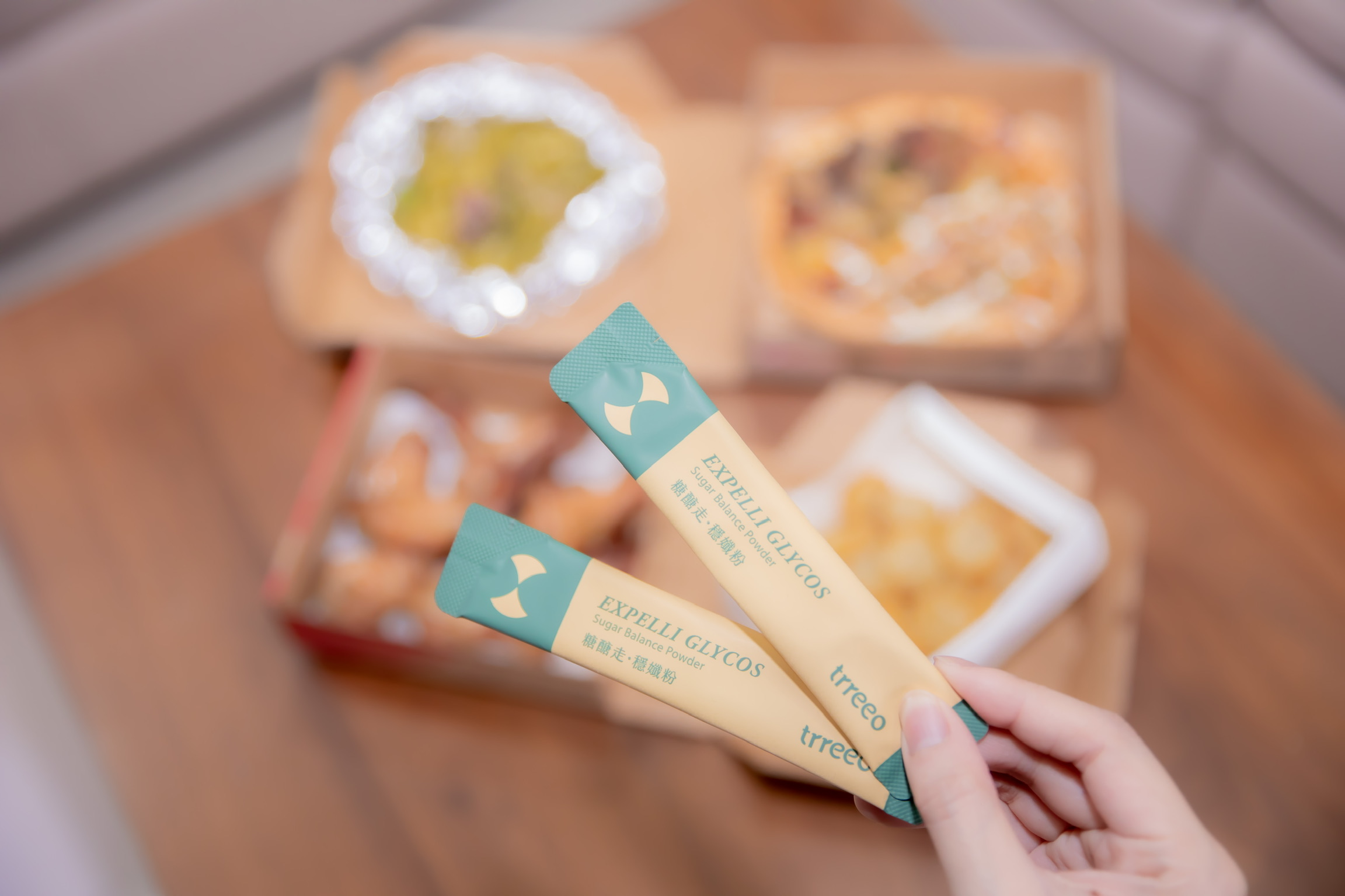 餐前15分鐘一包糖醣走穩孅粉，順利幫助醣類正常代謝