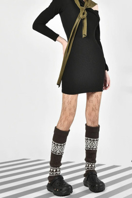 10%羊毛費爾島的祝福 兩色售 | 長襪套