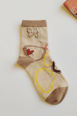 小貓不怕受傷 二入組 | 短襪