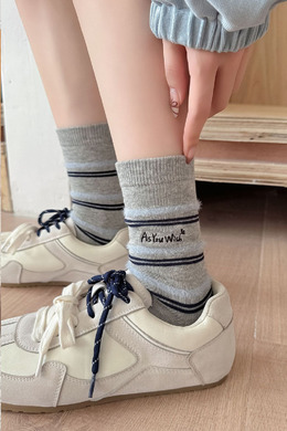 as you wish 一圈貂紋 五入組 | 中筒襪