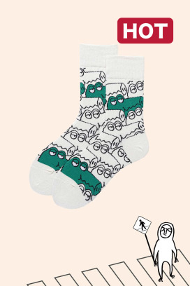 橫行霸道的鱷魚 | 中筒襪