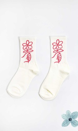 你是美麗的花朵 | 中筒襪
