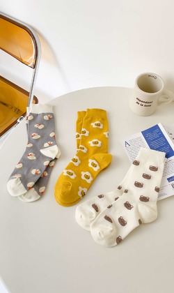 王老先生動物園 | 中筒襪 三款售