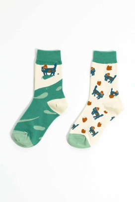 隔壁的毛帽貓貓 | 中筒襪