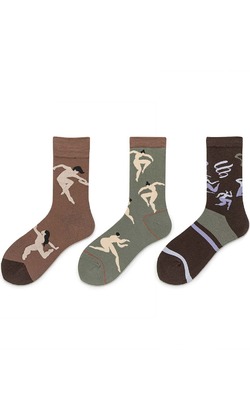 上古天體樂園 三入組 | 中筒襪