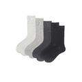 (售完)經典黑白灰色階 四入組 | 中筒襪