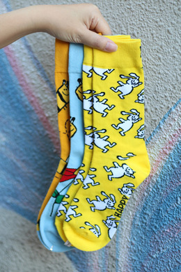 向量兔子打蜜蜂 二入組 | 長襪