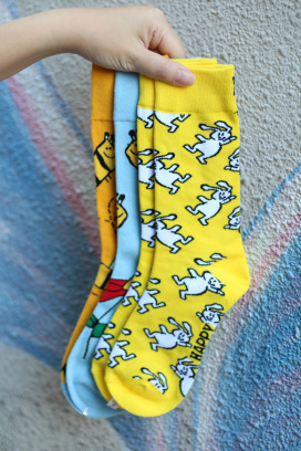 向量兔子打蜜蜂 二入組 | 長襪