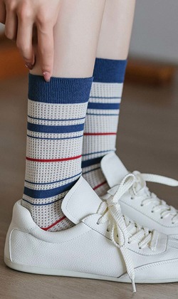 學院小旅行透氣網眼襪 | 長襪