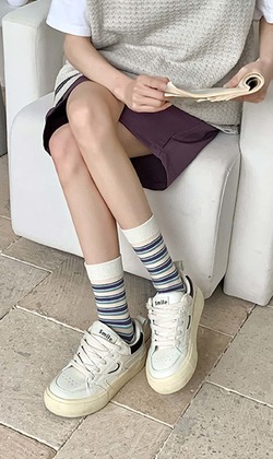 微復古shot一杯 五入組 | 中筒襪