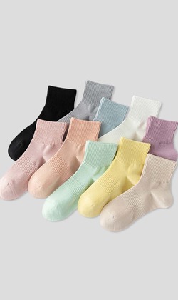 經典網眼吸溼抗菌運動襪 十入組 | 短襪